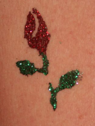 Glitter Rose Pics Tattoos